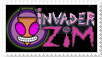 Invader Zim stamp featuring GIR and Dib dancing